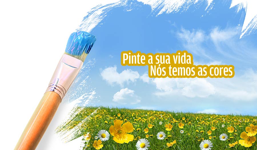 Pinte a sua vida. Nós temos as cores